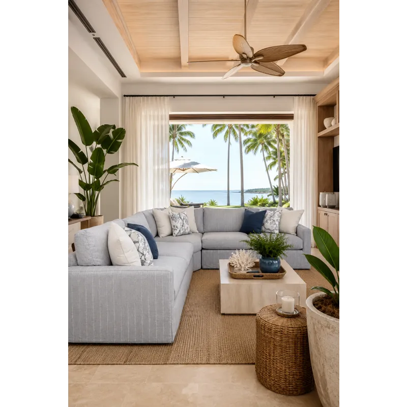 McMichael 3 PC Sectional - Seville Cloudy