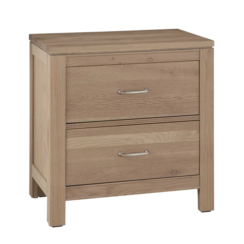 Tide &amp; Timber-Clear Oak Nightstand 2 Drawer