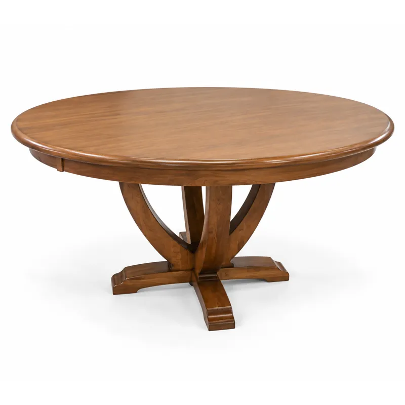 Macon Maple Round Pedestal Dining Table - Cocoa