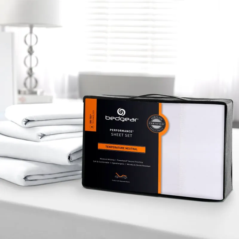 Dri-Tec Performance Sheet Set,White-Twin
