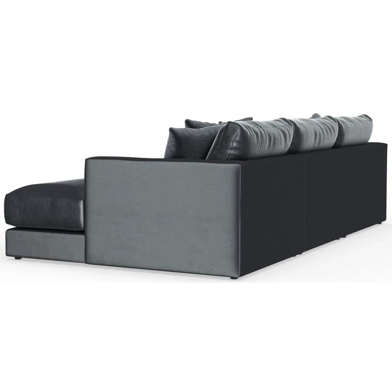 Remington 3 Piece Sectional Sofa Chaise - Slate
