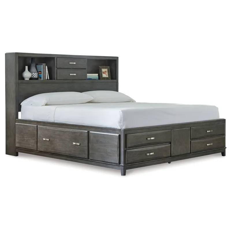 Caitbrook Queen Storage Bed with 8 Drawers