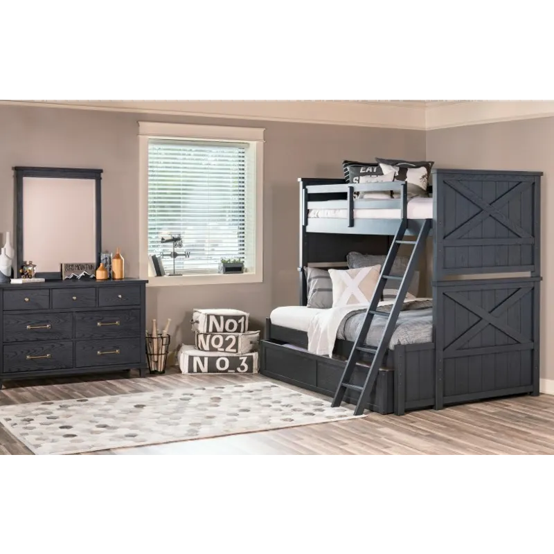 Flatiron Black Trundle/Storage Drawer Black Finis