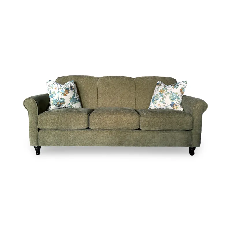 Poplin Olive Upholstered Sofa