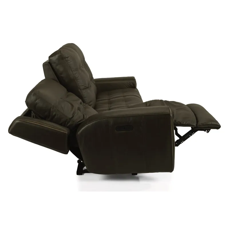 Wicklow Leather Power Reclining Sofa with Power H