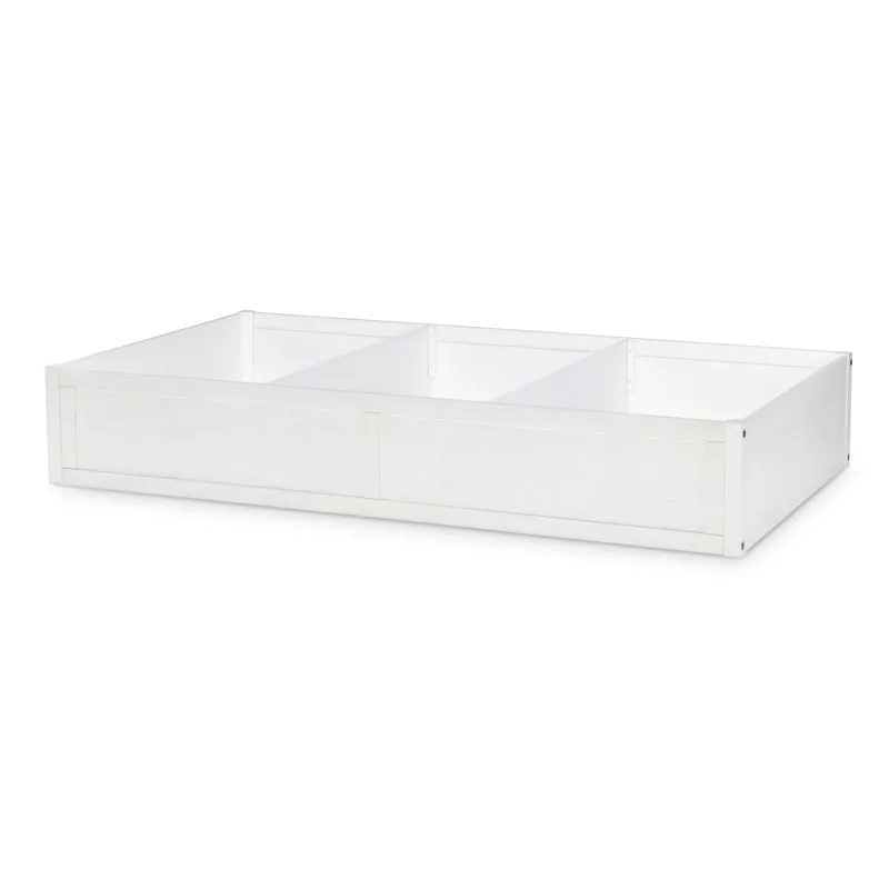 Flatiron White Trundle Storage Drawer White Finish