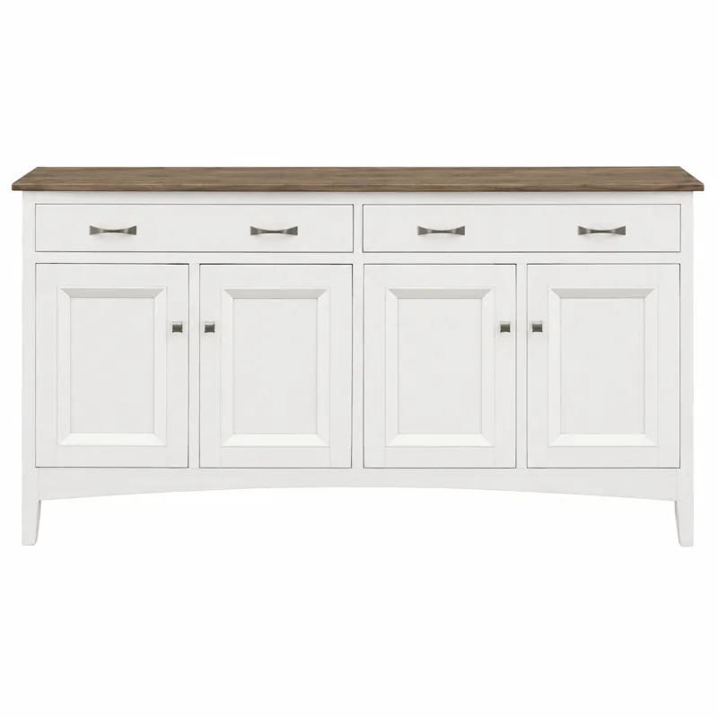Maple 72" 4 Door Dining Server - Sandstone/White