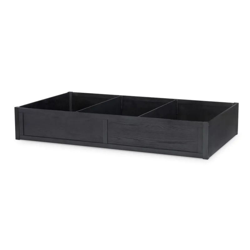 Flatiron Black Trundle/Storage Drawer Black Finis