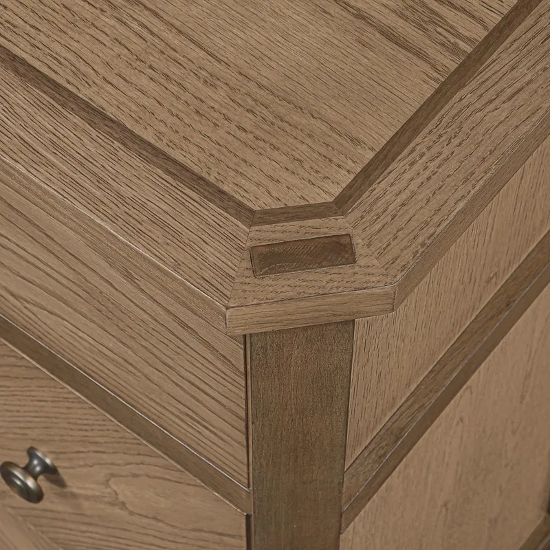 Sun Haven 6-Drawer Chest - Walnut and Oak Finish