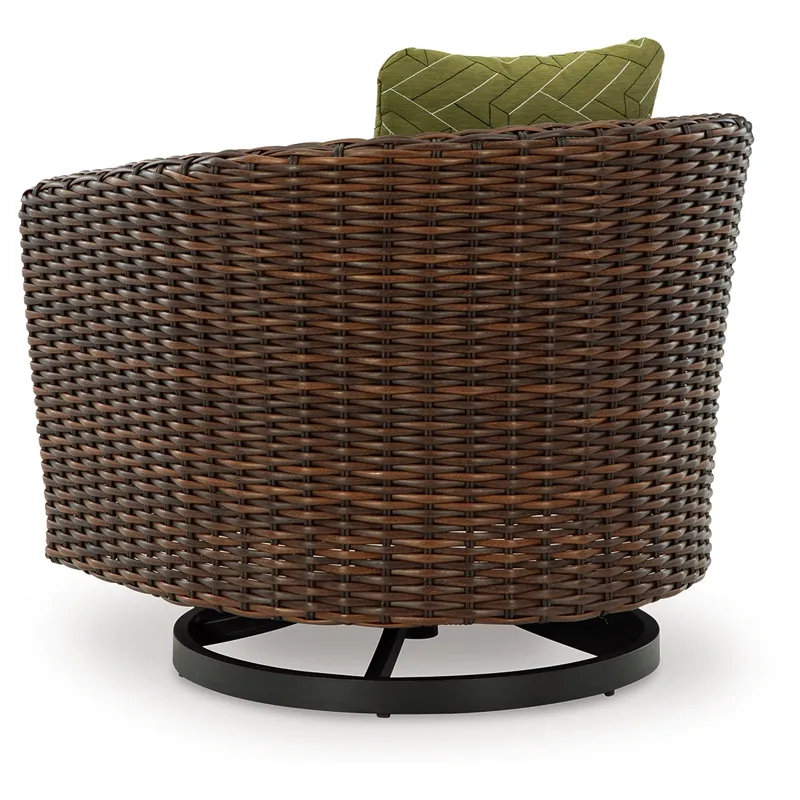 Horizon Hall Outdoor Swivel Lounge Chair with Cushion