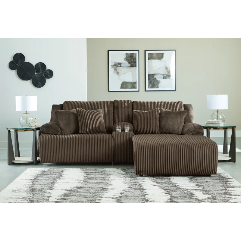 Top Tier 3-Piece Reclining Sectional Sofa with Chaise