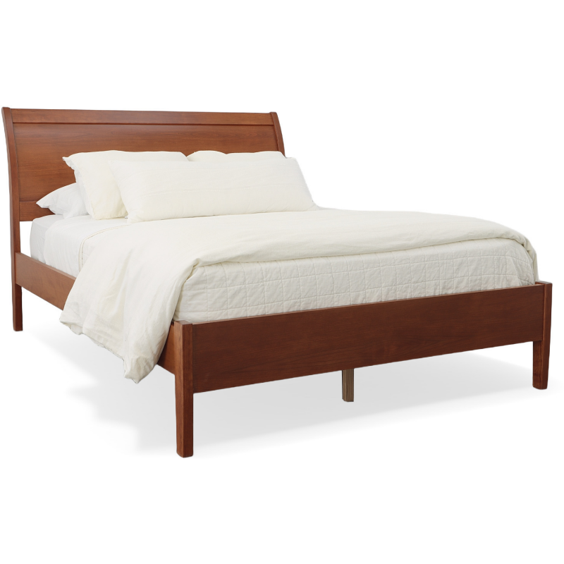 Cascade Queen Sleigh Bed with Low Footboard WL14QHDLFRAIL by Thors