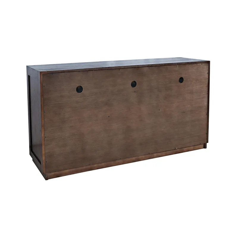 Auburn Hills 60" Contemporary Media Console -  Dark Oak