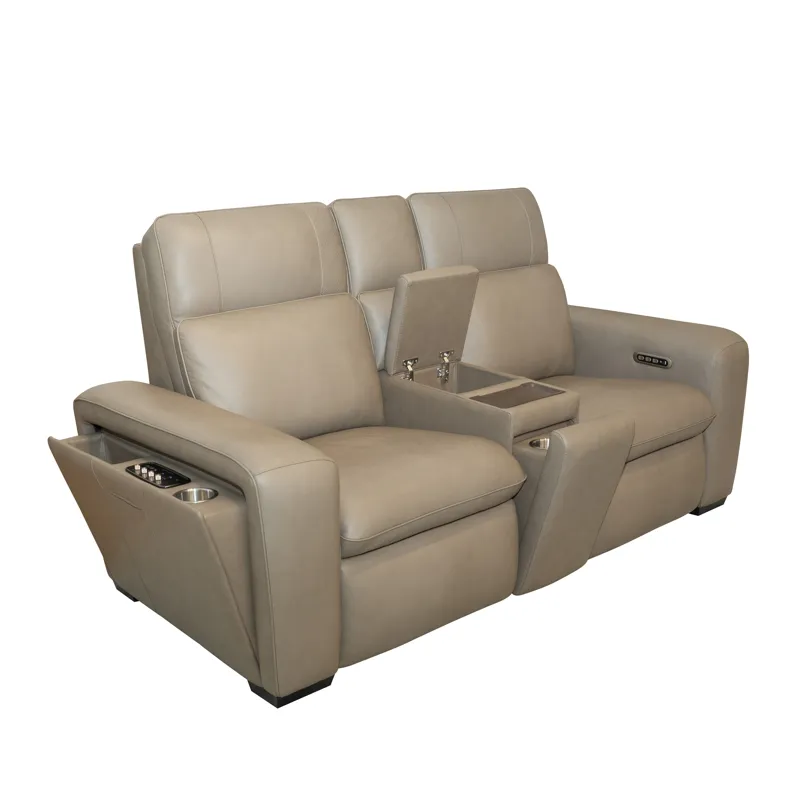 Sense Power Reclining Immersive Audio Loveseat with Console, Power Headrest, & Lumbar