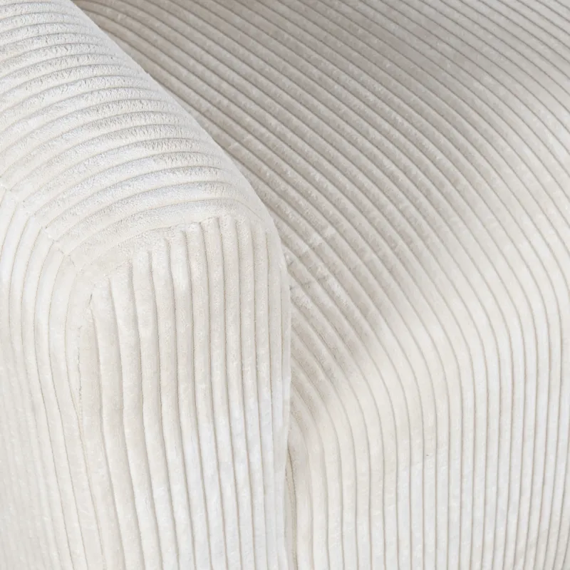 Biggs Modern Corduroy Upholstered Curved Barrel Swivel Accent Chair