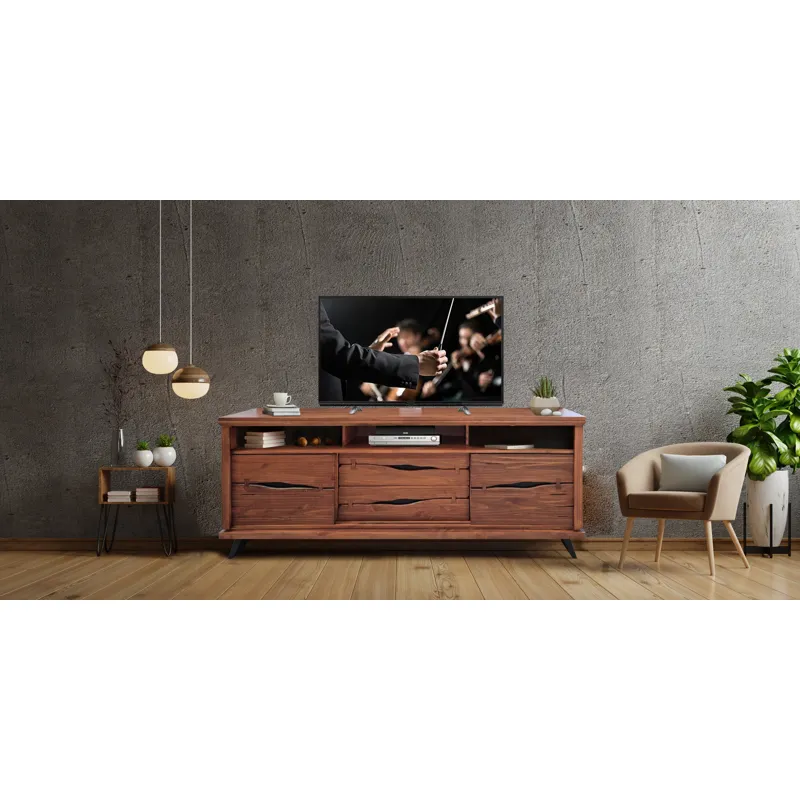 Live Edge Rustic 80" TV Console