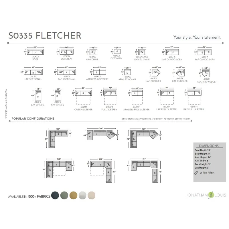Fletcher 3 PC Sectional