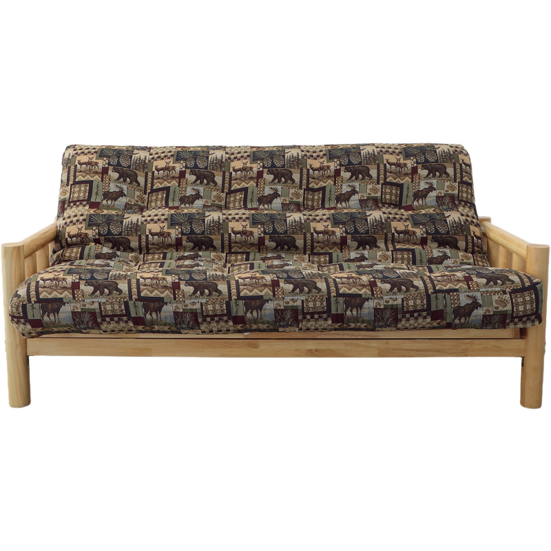 Natural Lodge Full Futon w/Cushion - Thumbnail 5