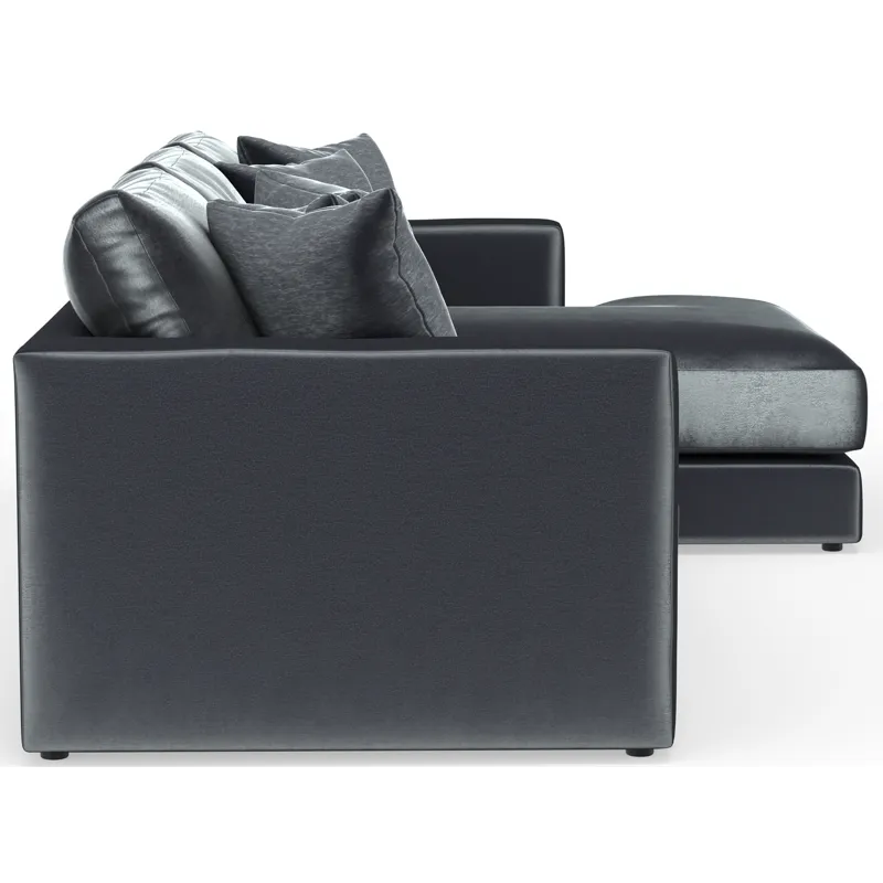 Remington 3 Piece Sectional Sofa Chaise - Slate