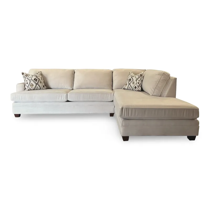 Hot Pearl 2 Piece Sectional w/ RAF Chaise 