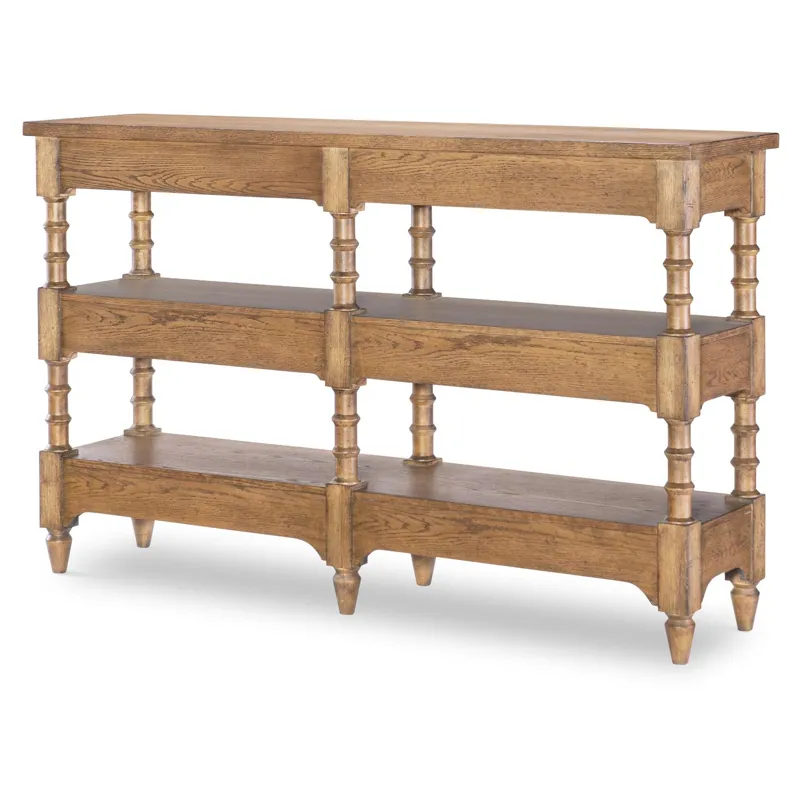 Vintage Market Turned Leg Console Storage Table 4 Drw