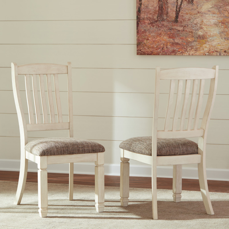 Signature Design by Ashley Bolanburg Two-Tone Upholstered Dining Side Chair - Thumbnail 4