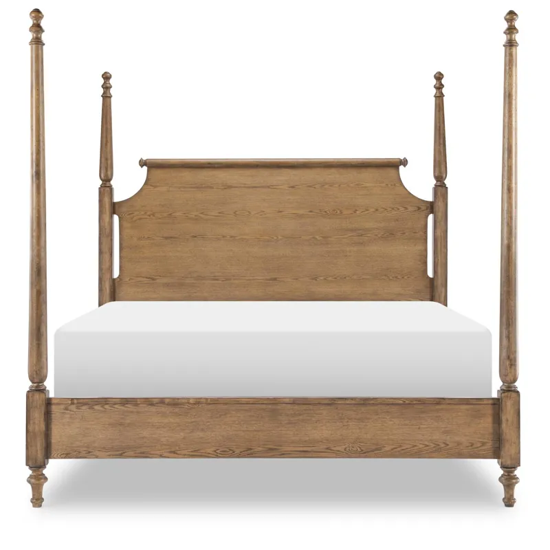 Vintage Market Complete High/Low Poster Bed - Queen