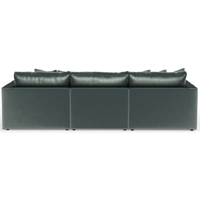 Remminton 3 PC Sectional Sofa Chaise - Pine