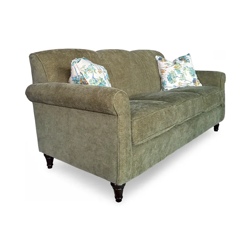 Poplin Olive Upholstered Sofa