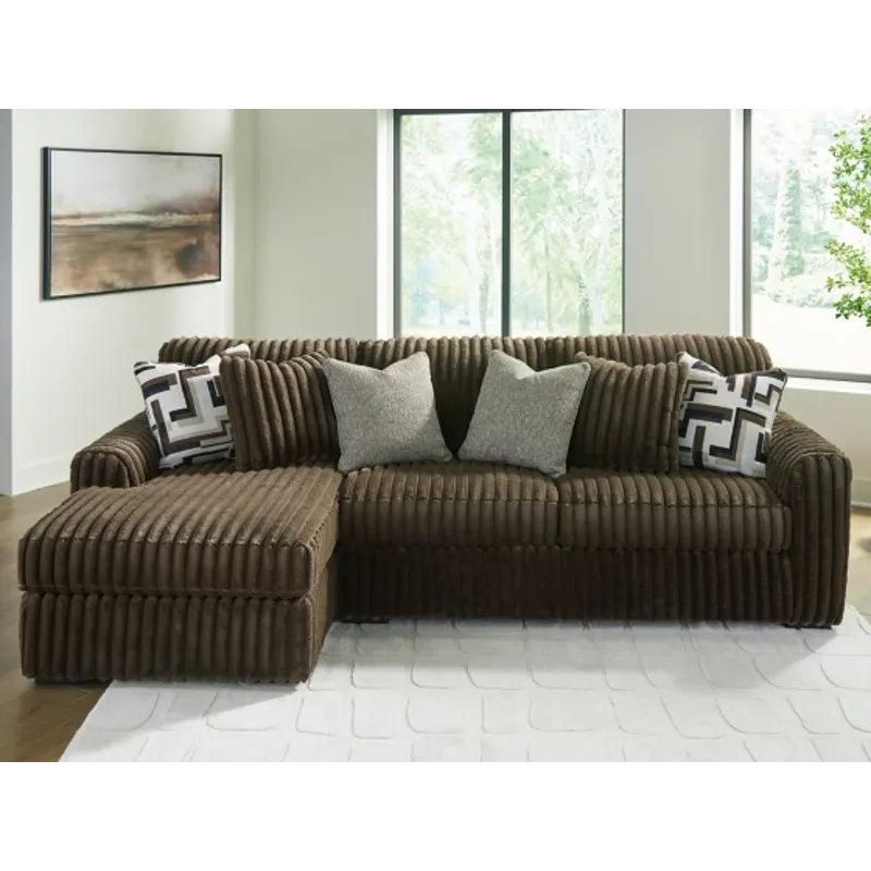 Midnight-Madness 2-Piece Sectional Sofa with Chaise