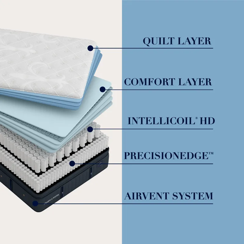 Cassatt Lux Estate Firm Euro Pillow Top 14.5"