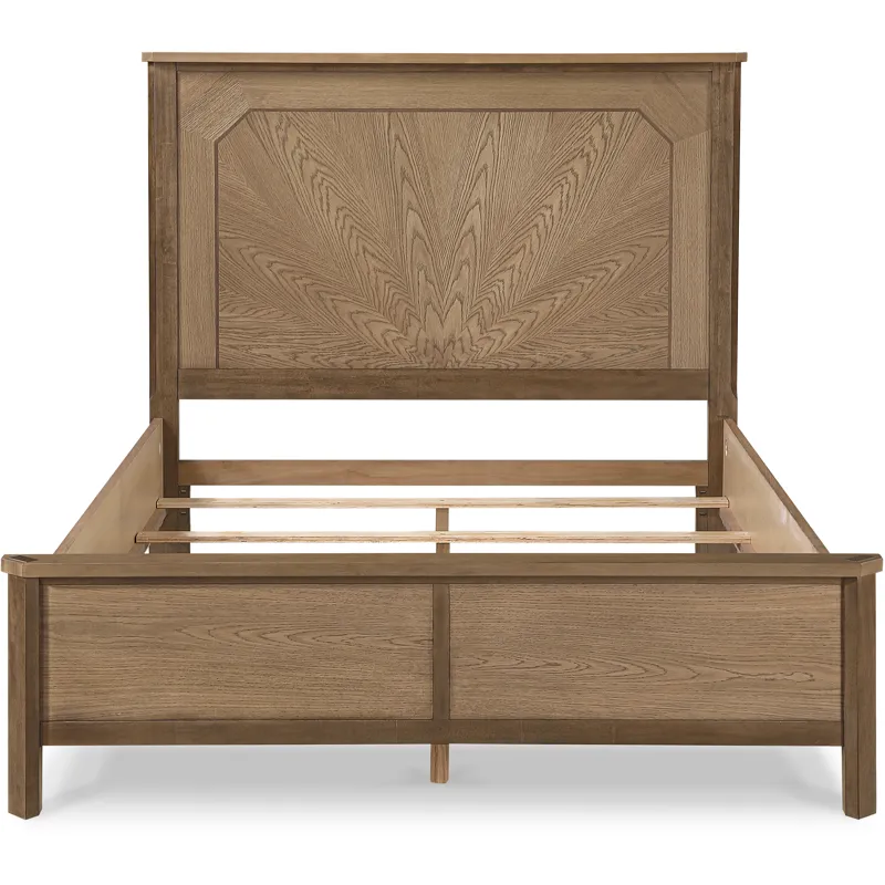 Sun Haven Storage Bed - Oak and Walnut Finish
