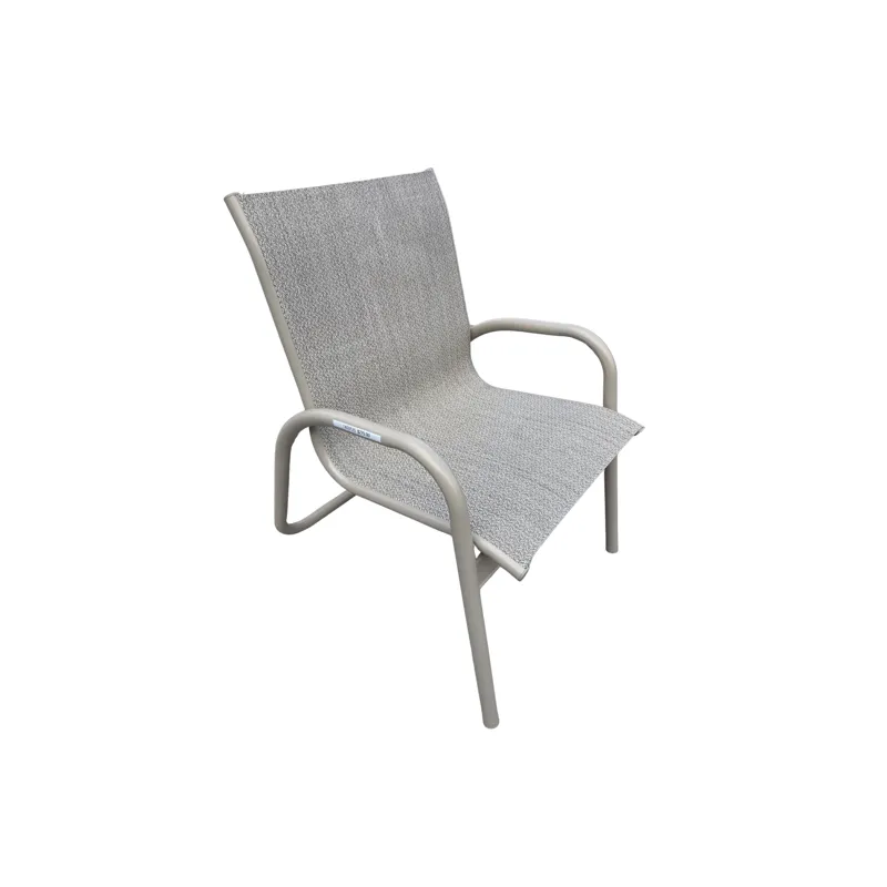 Gardenella Sling Stacking Arm Chair - Desert Sand / Trout