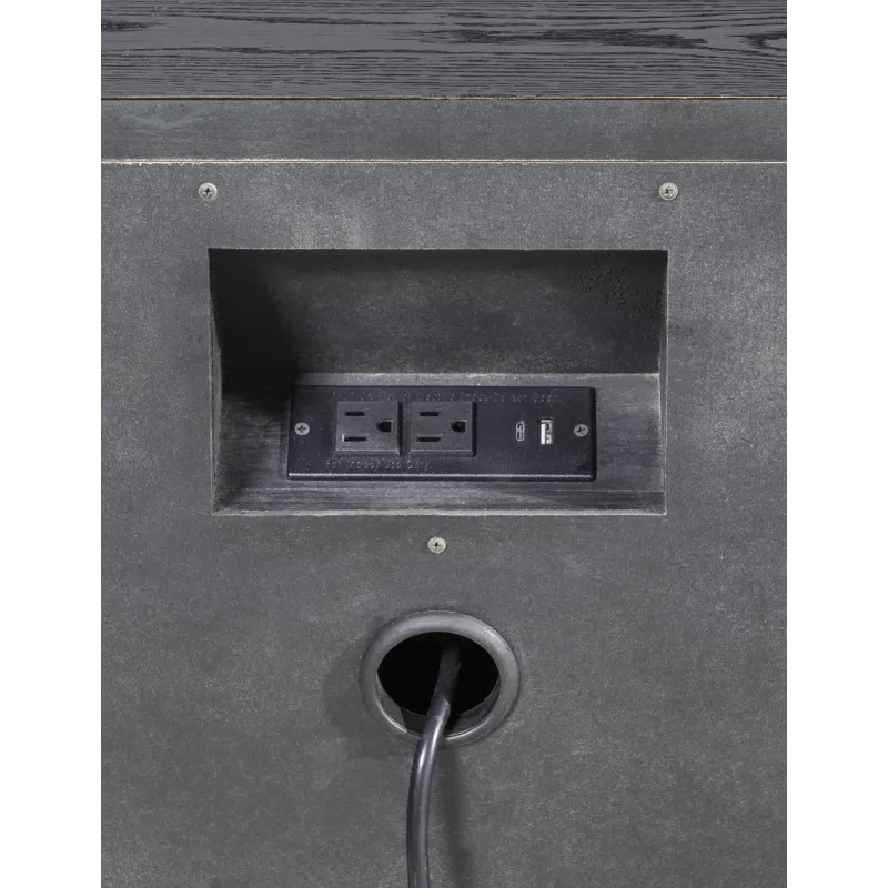 Vintage Market Nightstand 2 Drw W Power