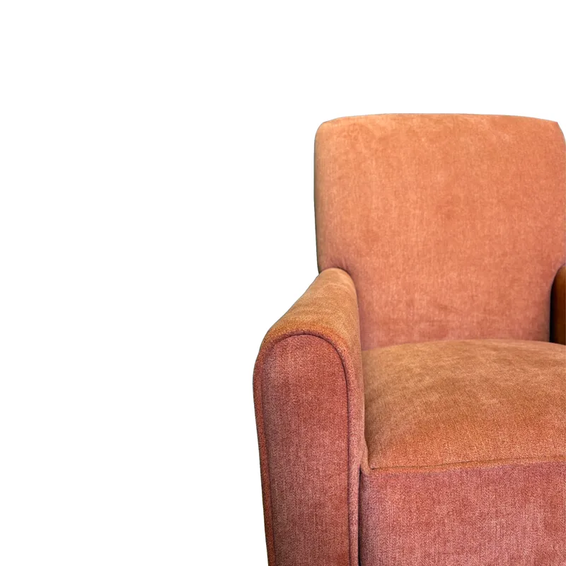 Mercedes Rust Upholstered Swivel Chair
