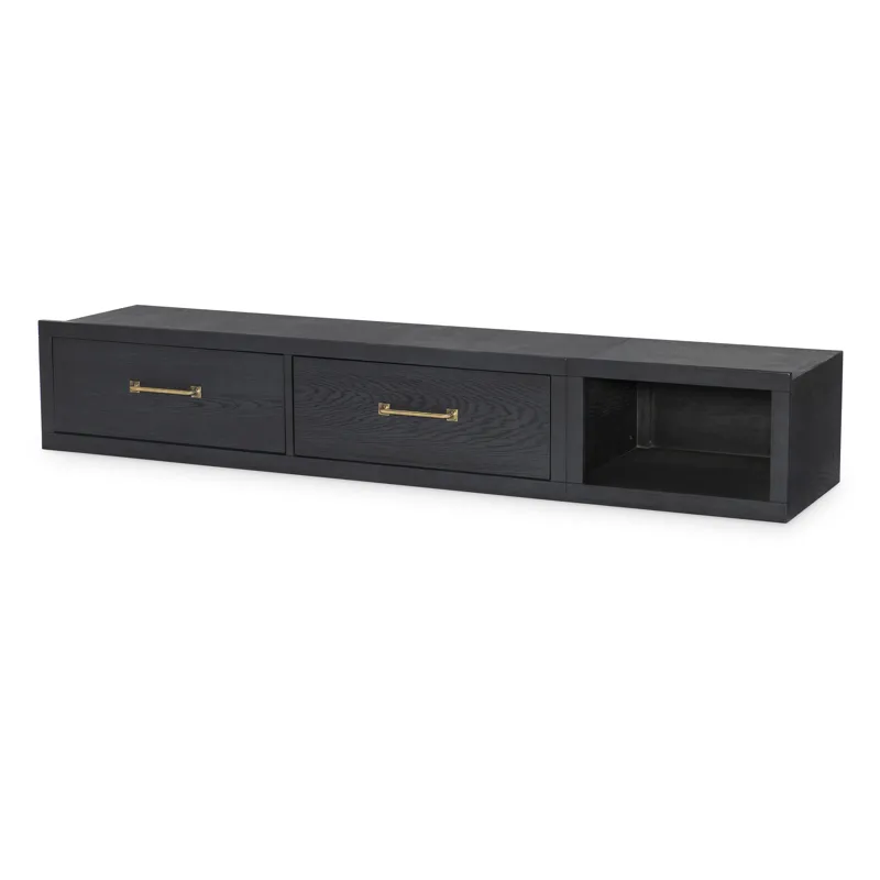Flatiron Black Underbed Storage Unit Black Finish