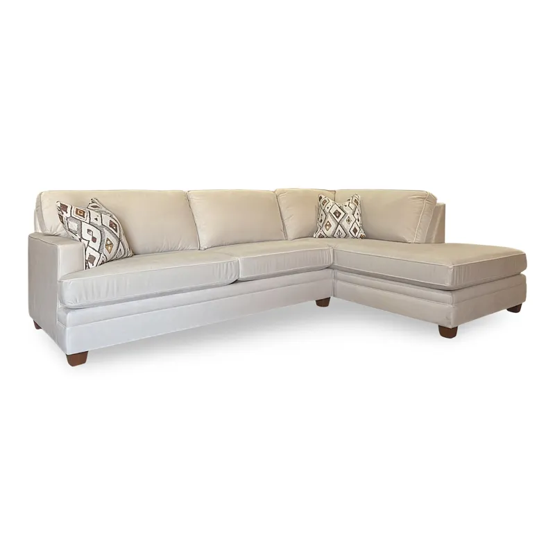 Hot Pearl 2 Piece Sectional w/ RAF Chaise 