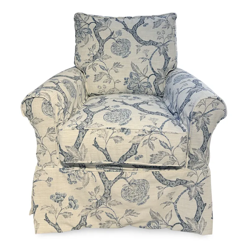 Libby Swivel Glider Slipcover Chair - Adelia