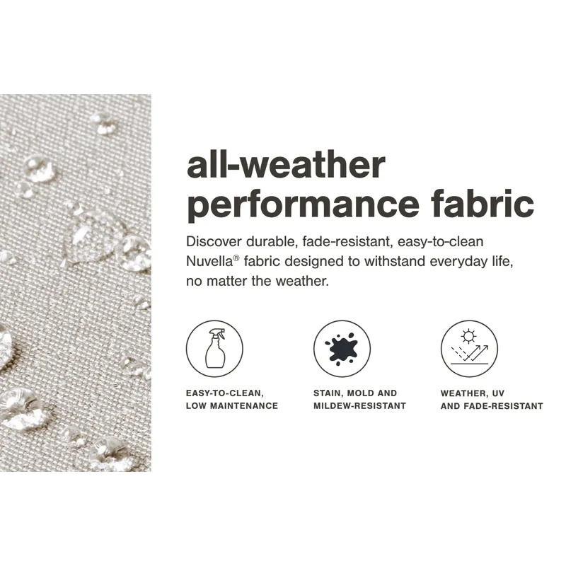 Seton Creek Outdoor Ottoman with Cushion