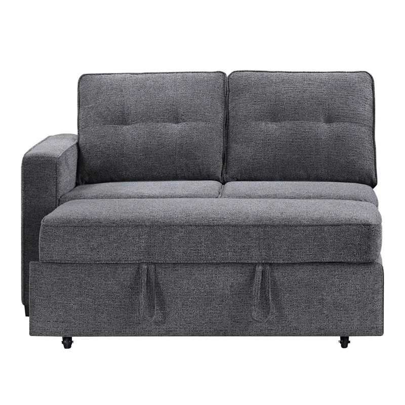 Noah Grey Pullout Loveseat