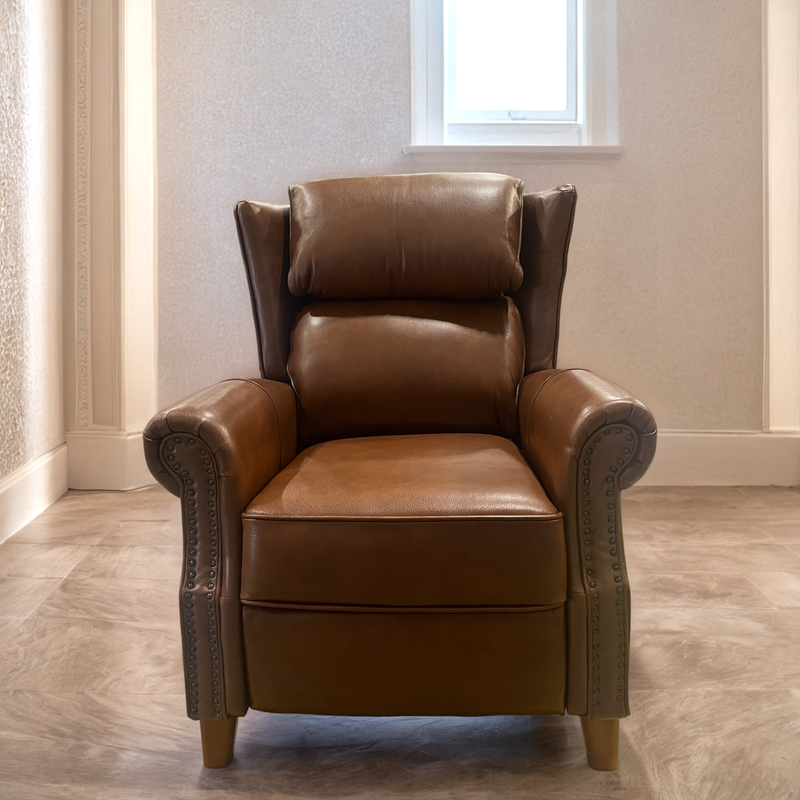 Pushback Recliner - Caramel Softee - Thumbnail 3