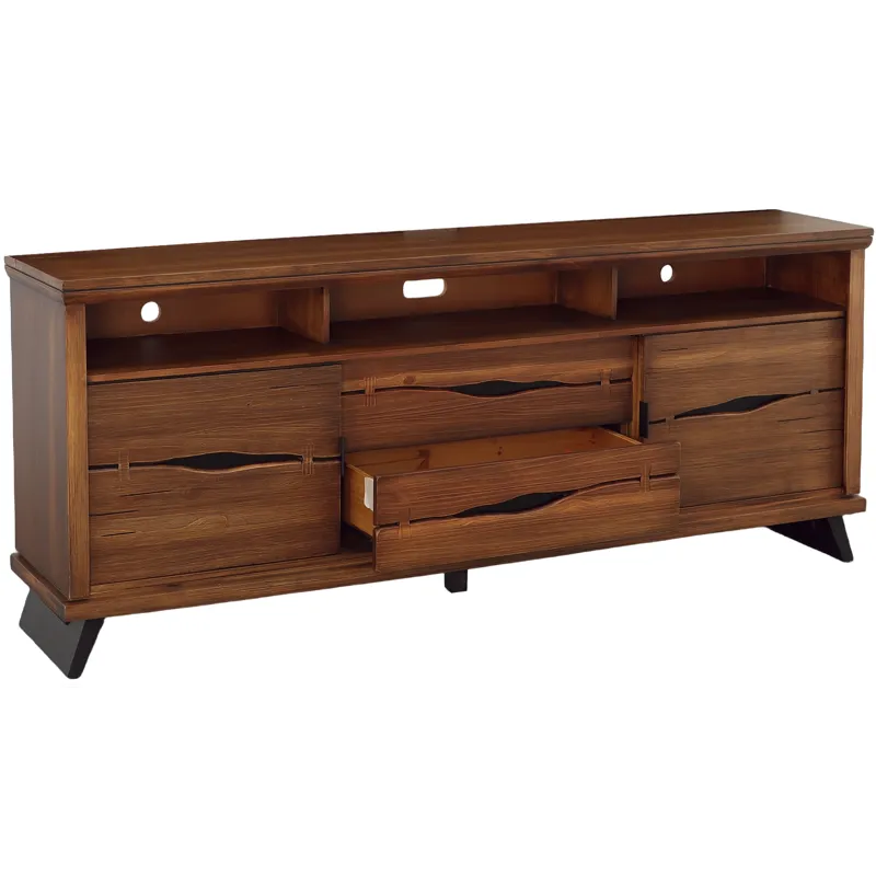 Live Edge Rustic 80" TV Console