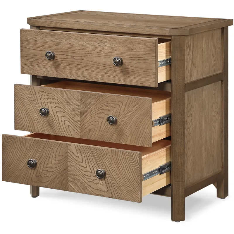 Sun Haven 3-Drawer Nightstand w/ Power + USB-A/C