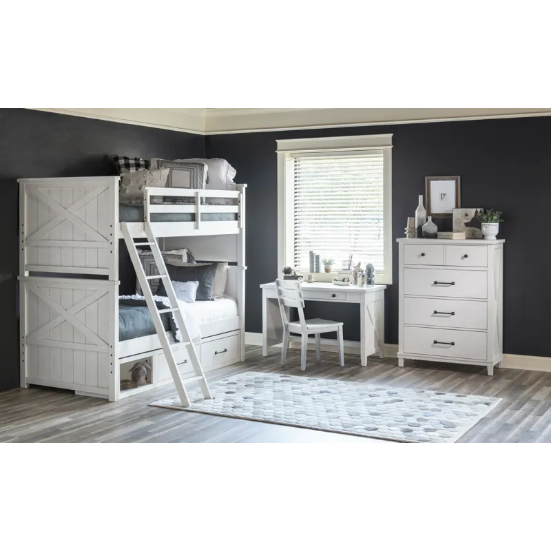 Flatiron White Underbed Storage Unit White Finish