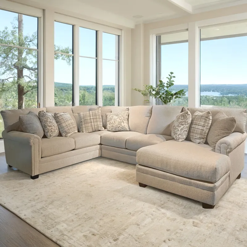 Livingston 3 PC Sectional - Linen