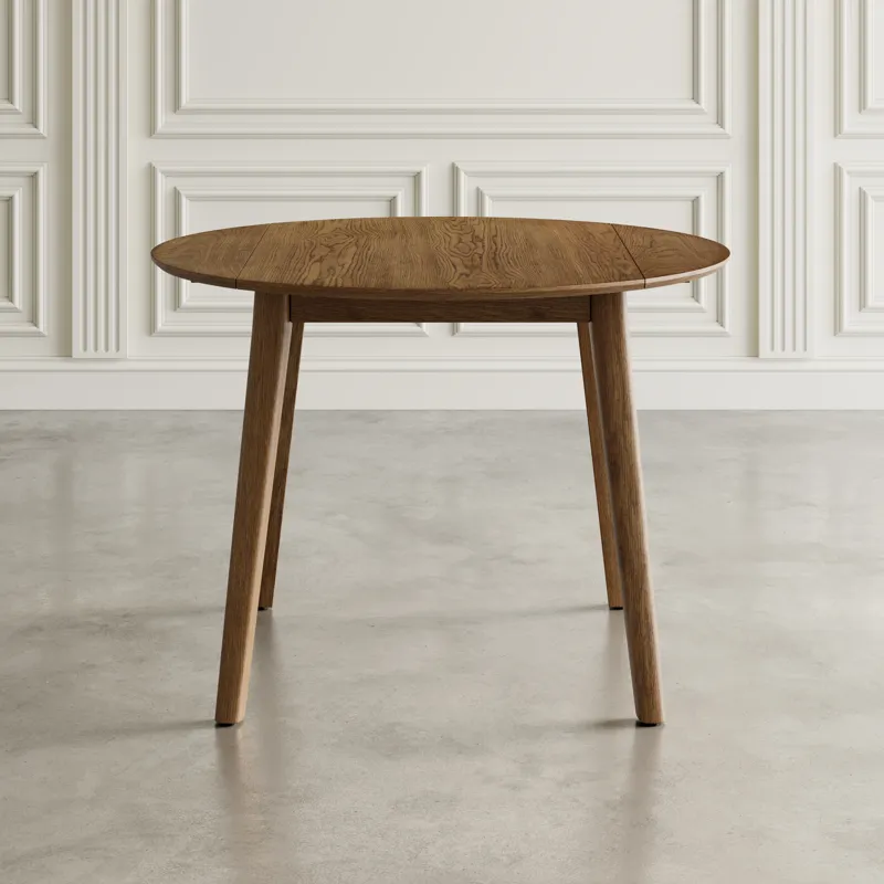 Percy 42" Contemporary Round Drop-Leaf Dining Table