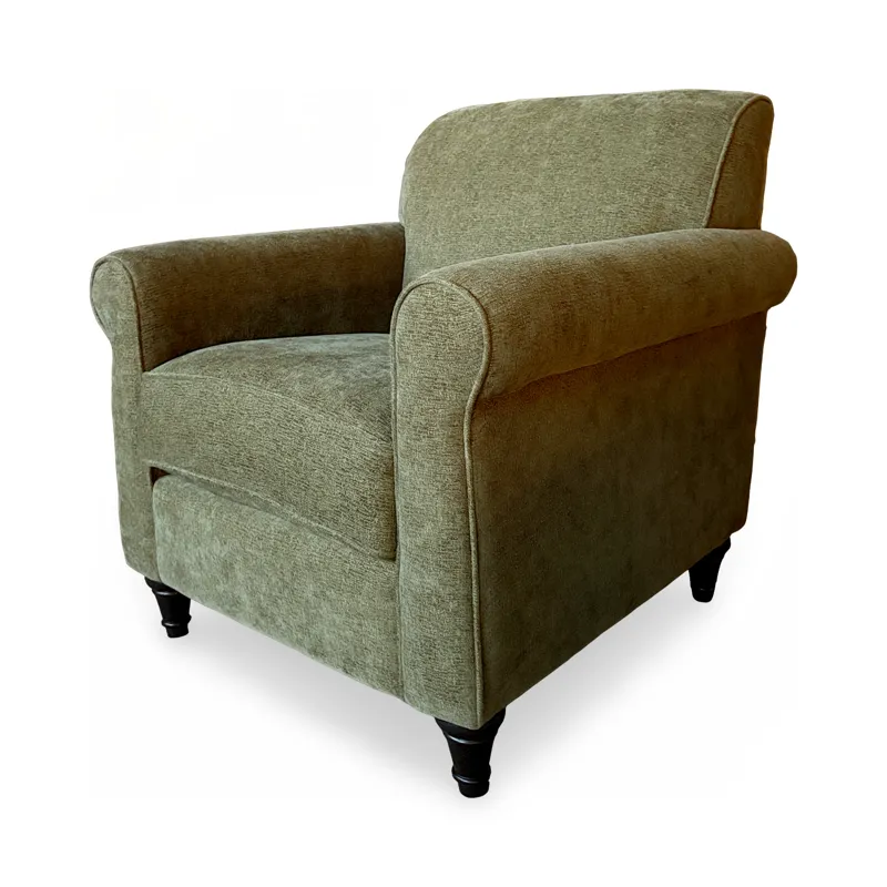Poplin Olive Upholstered Armchair
