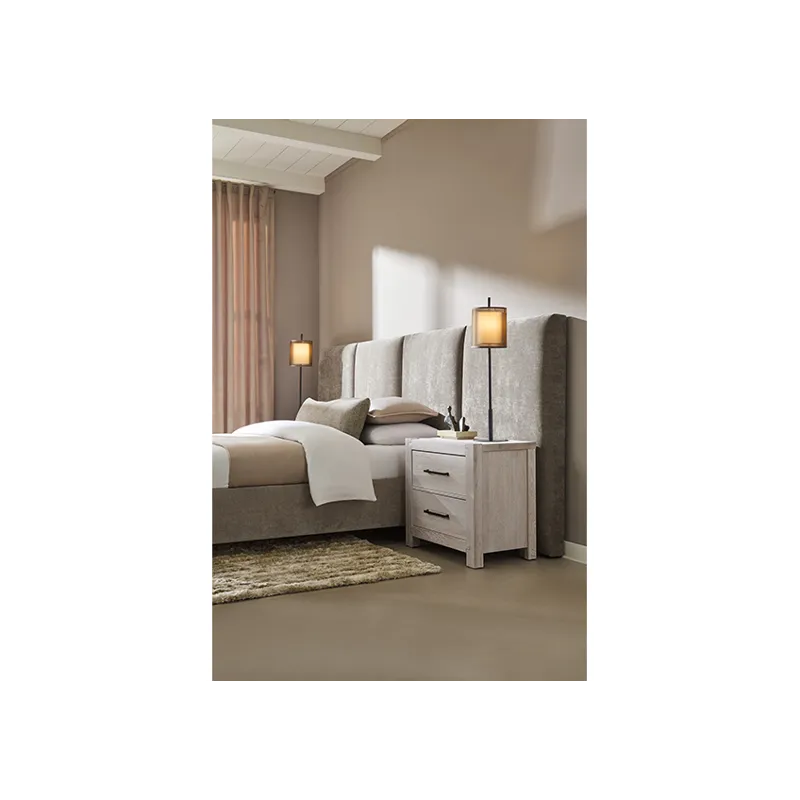 Joinery Upholstered Queen Wall Bed - Brindle Grey 