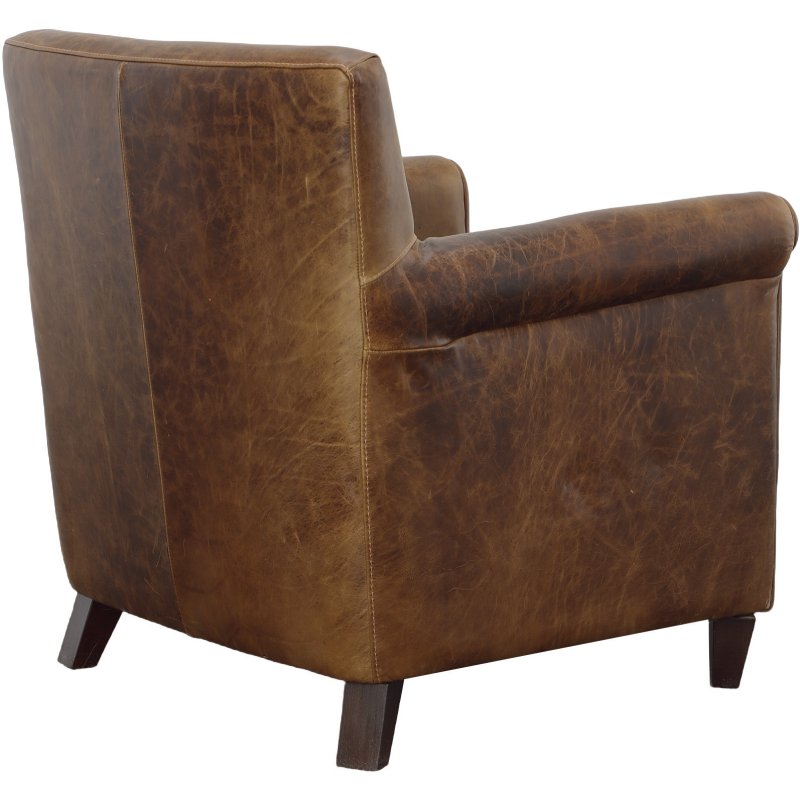 Leather Accent Chair - Thumbnail 3