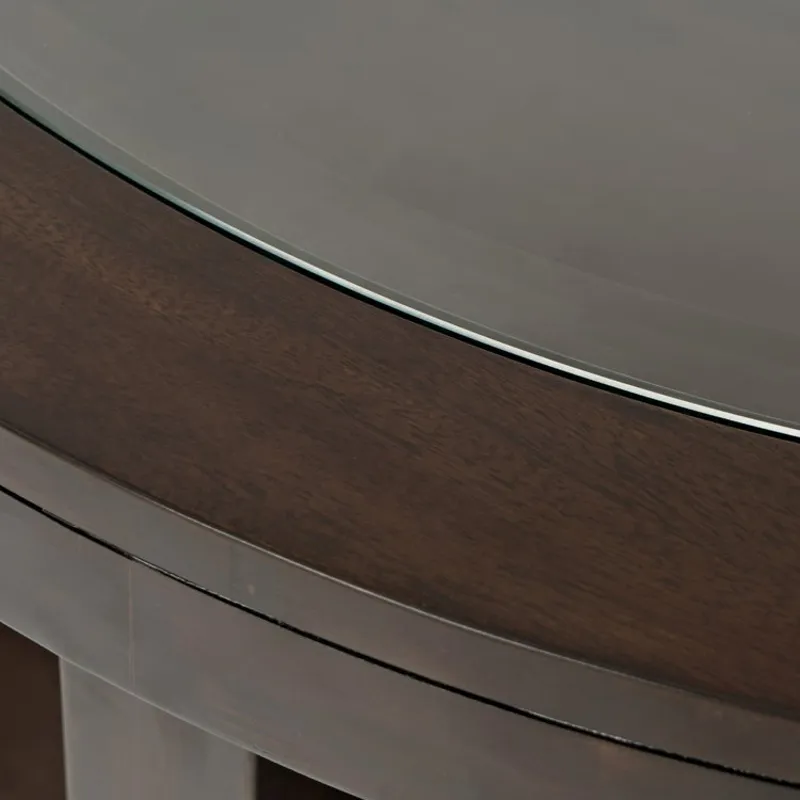 Urban Icon Round Castered Cocktail Table - Merlot